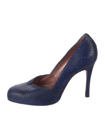 Jean-Michel Cazabat Python Animal Print Pumps