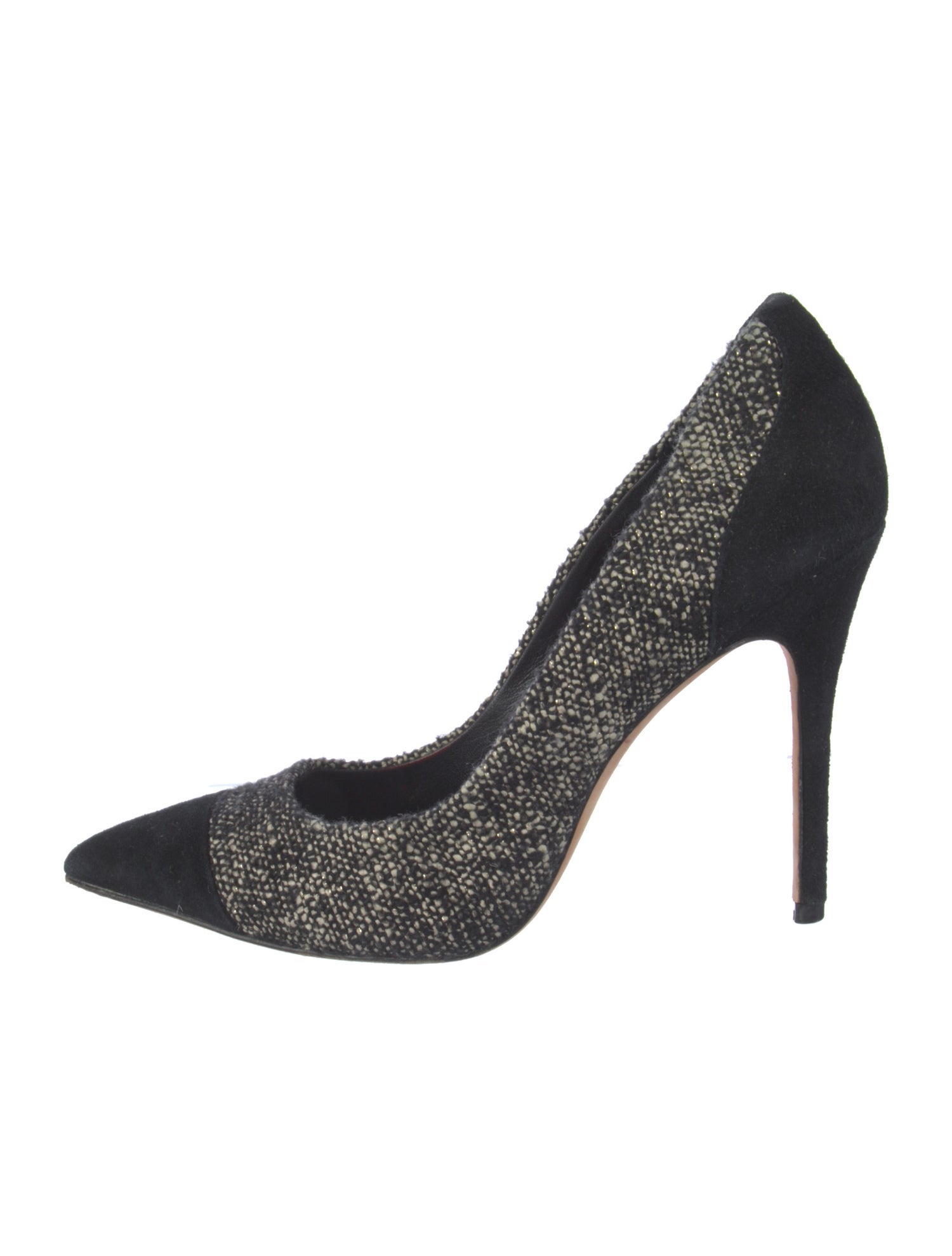 Jean-Michel Cazabat Tweed Printed Pumps