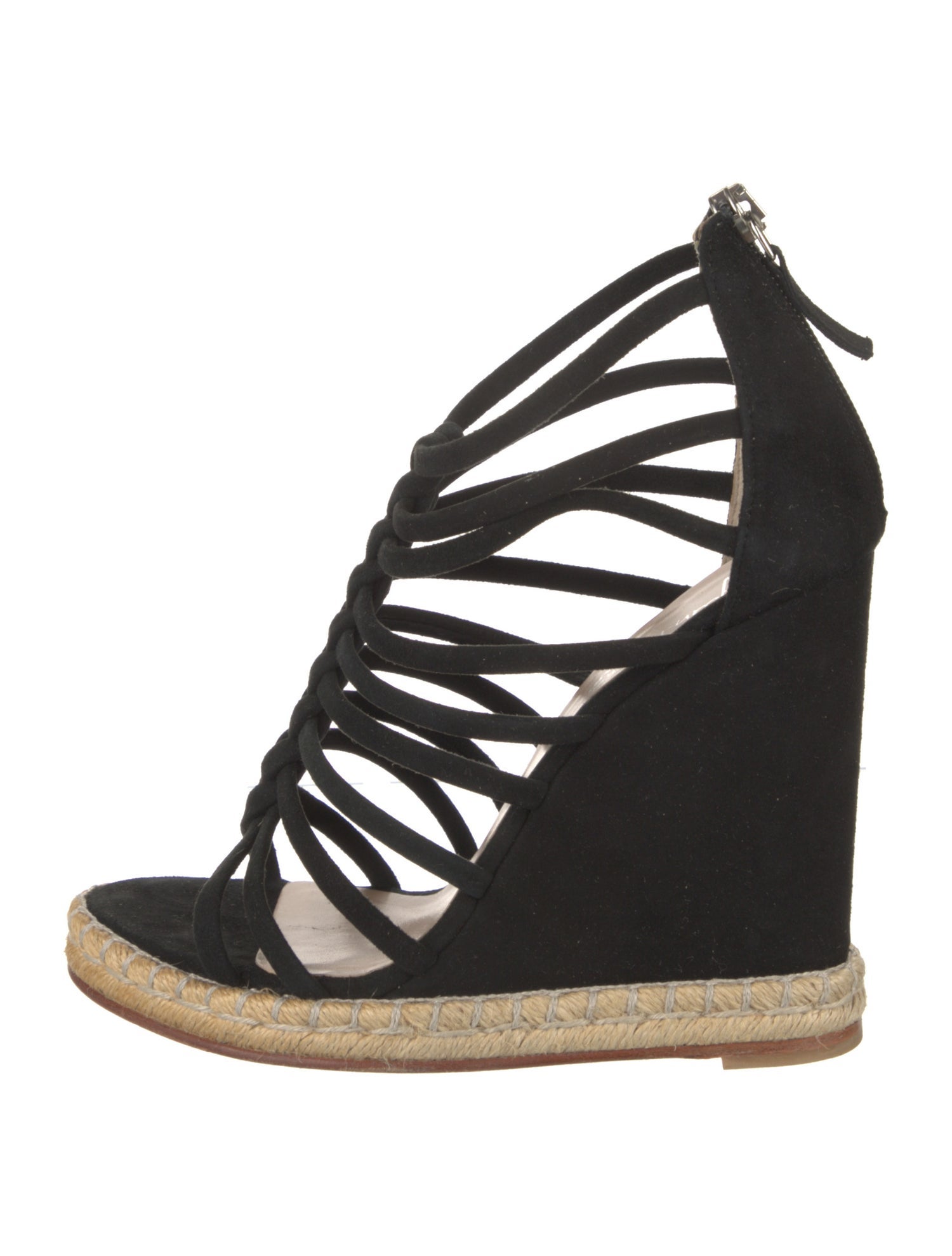 Jean-Michel Cazabat Suede Braided Accents Espadrilles