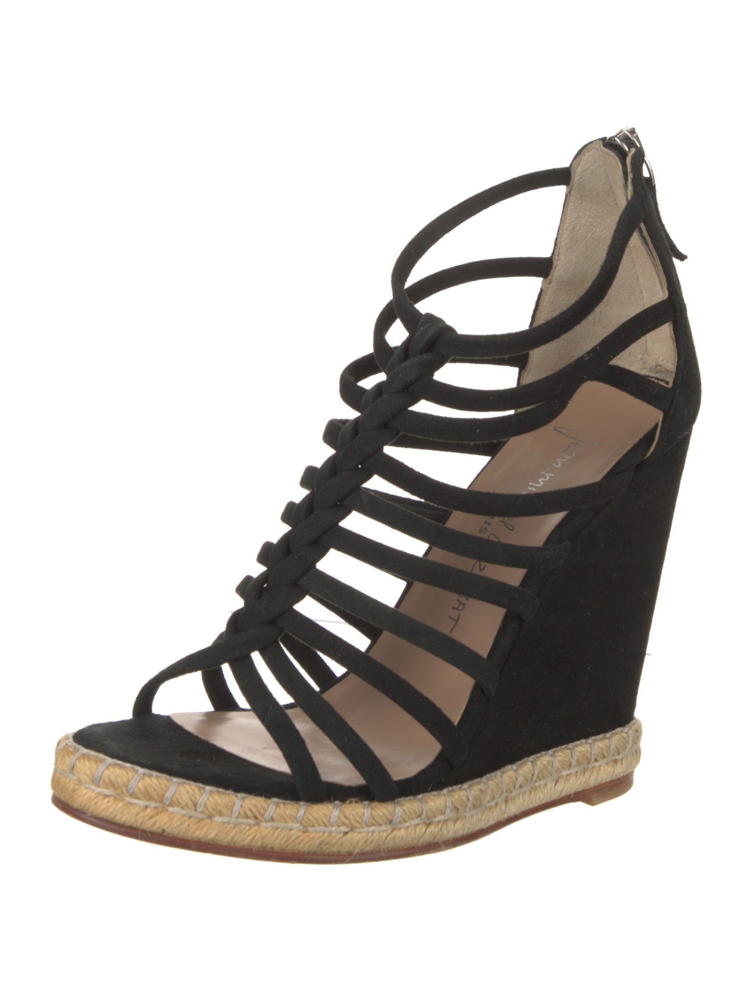 Jean-Michel Cazabat Suede Braided Accents Espadrilles