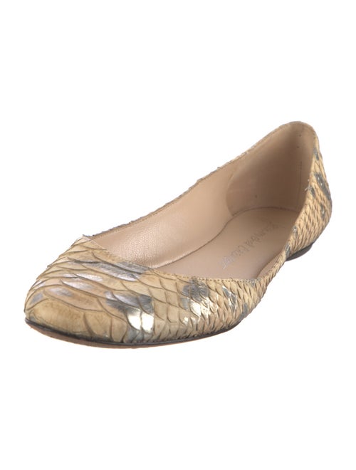 Jean-Michel Cazabat Snakeskin Animal Print Flats