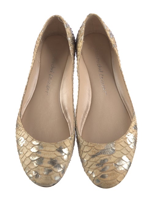 Jean-Michel Cazabat Snakeskin Animal Print Flats