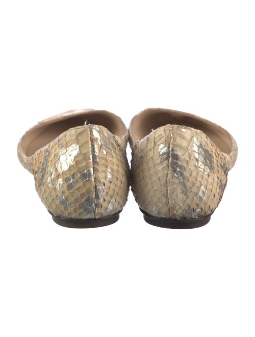 Jean-Michel Cazabat Snakeskin Animal Print Flats