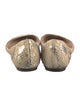 Jean-Michel Cazabat Snakeskin Animal Print Flats