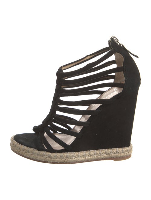 Jean-Michel Cazabat Suede Braided Accents Espadrilles