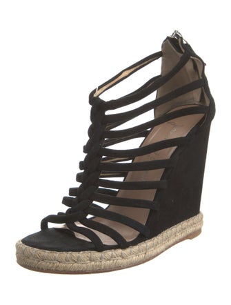 Jean-Michel Cazabat Suede Braided Accents Espadrilles