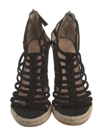 Jean-Michel Cazabat Suede Braided Accents Espadrilles