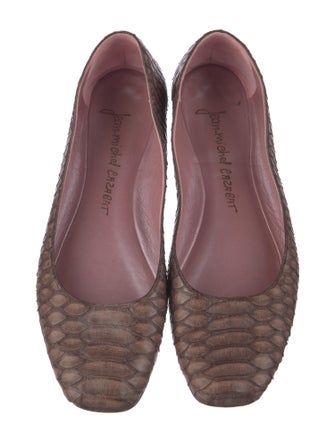 Jean-Michel Cazabat Leather Animal Print Flats