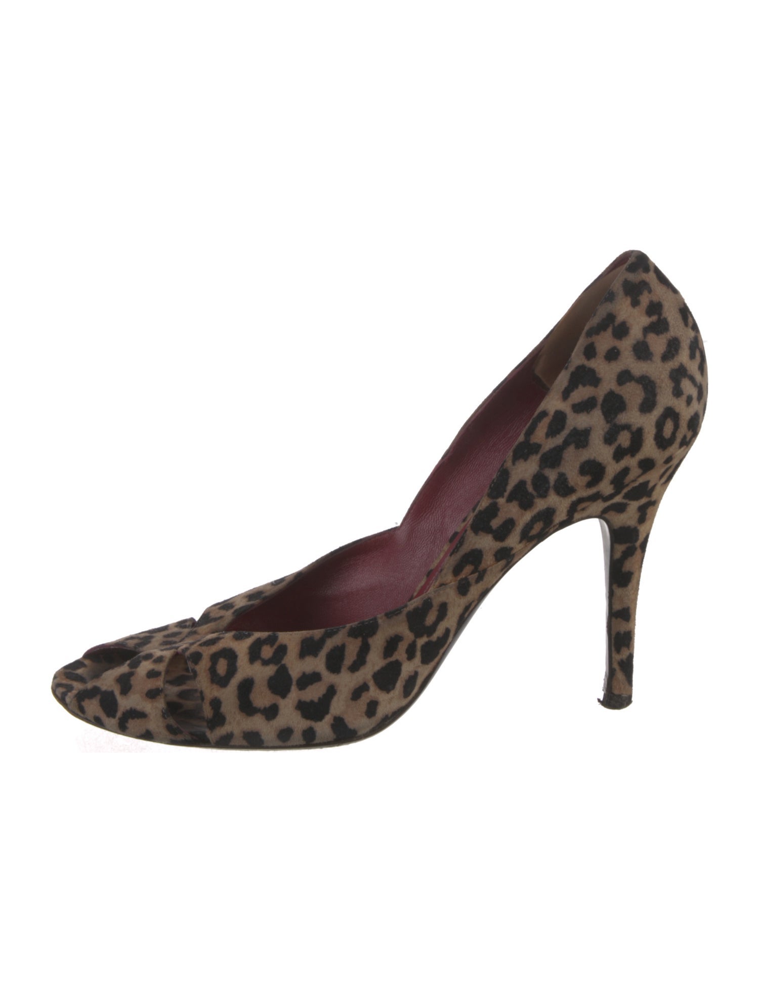 Jean-Michel Cazabat Ponyhair Animal Print D'Orsay Pumps