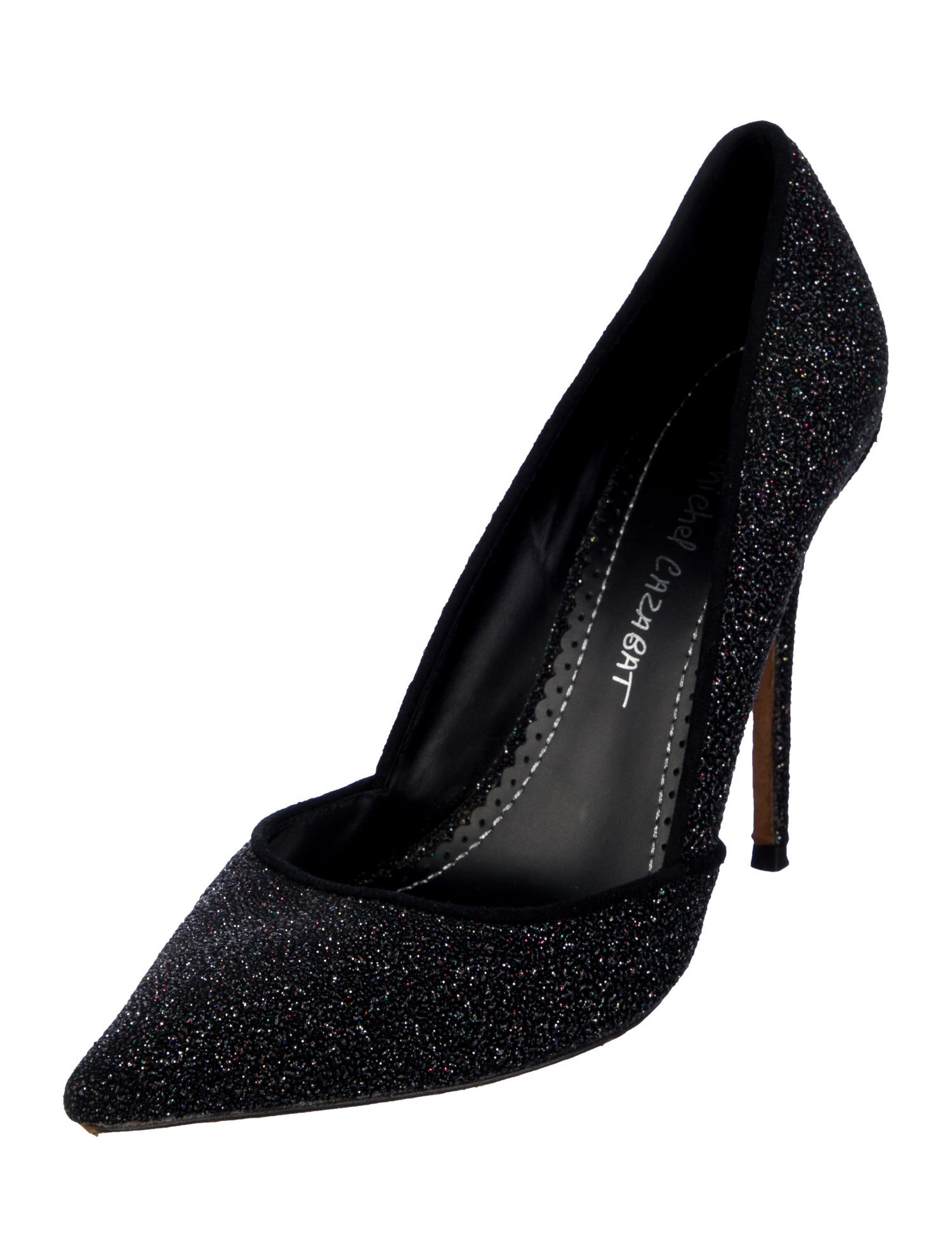 Jean-Michel Cazabat Glitter D'Orsay Pumps