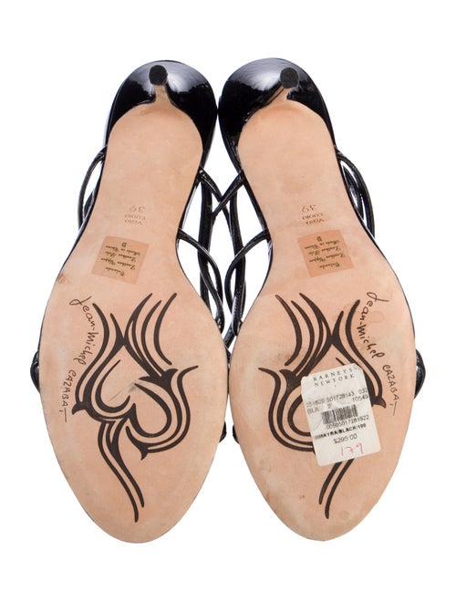 Jean-Michel Cazabat Patent Leather Slingback Sandals
