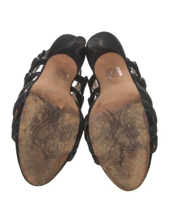 Jean-Michel Cazabat Suede Slingback Sandals