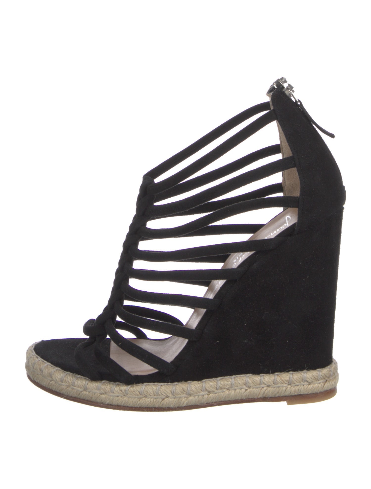 Jean-Michel Cazabat Suede Braided Accents Espadrilles