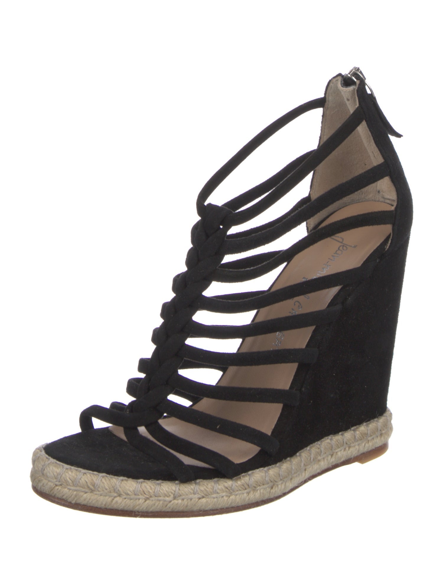 Jean-Michel Cazabat Suede Braided Accents Espadrilles