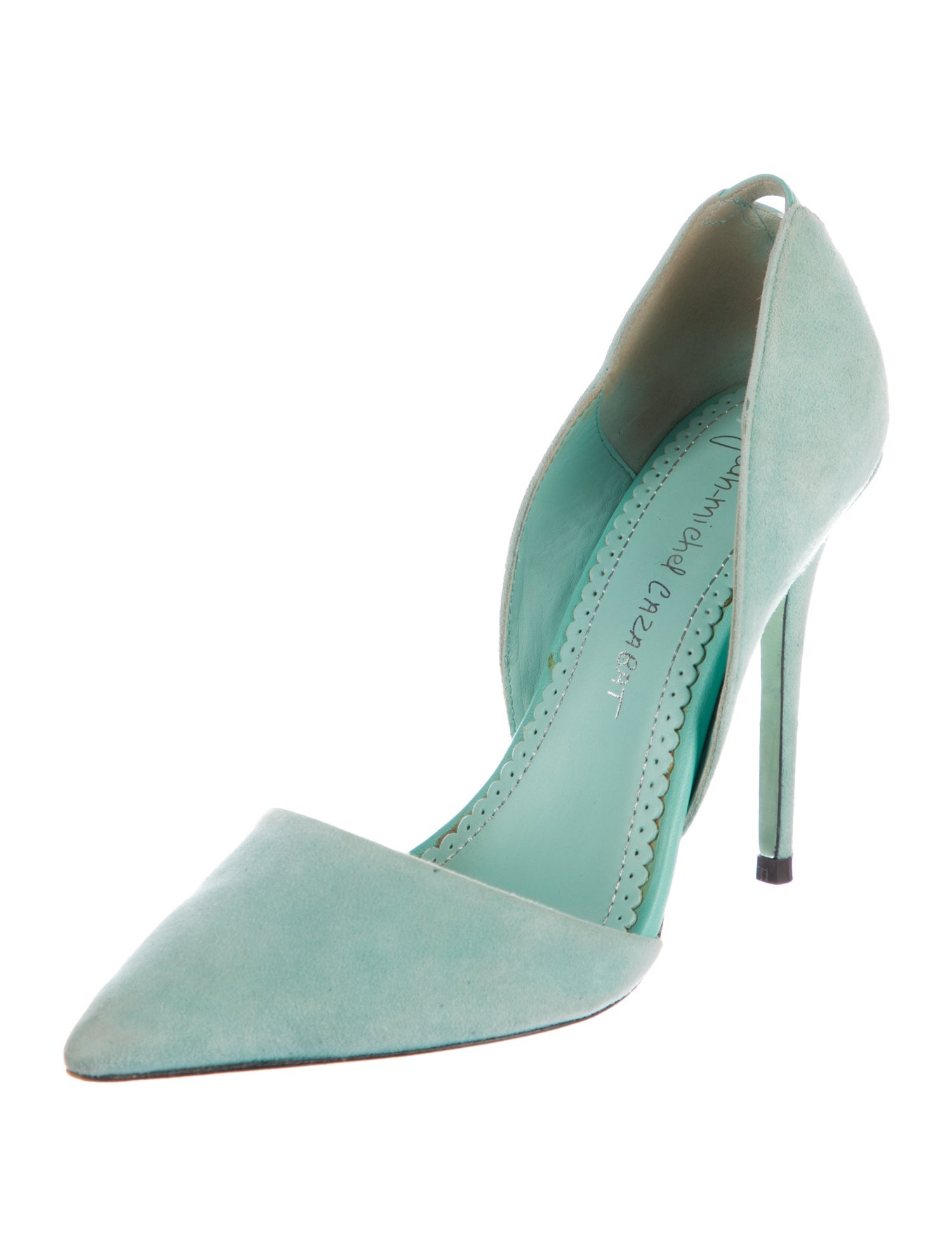 Jean-Michel Cazabat Suede D'Orsay Pumps