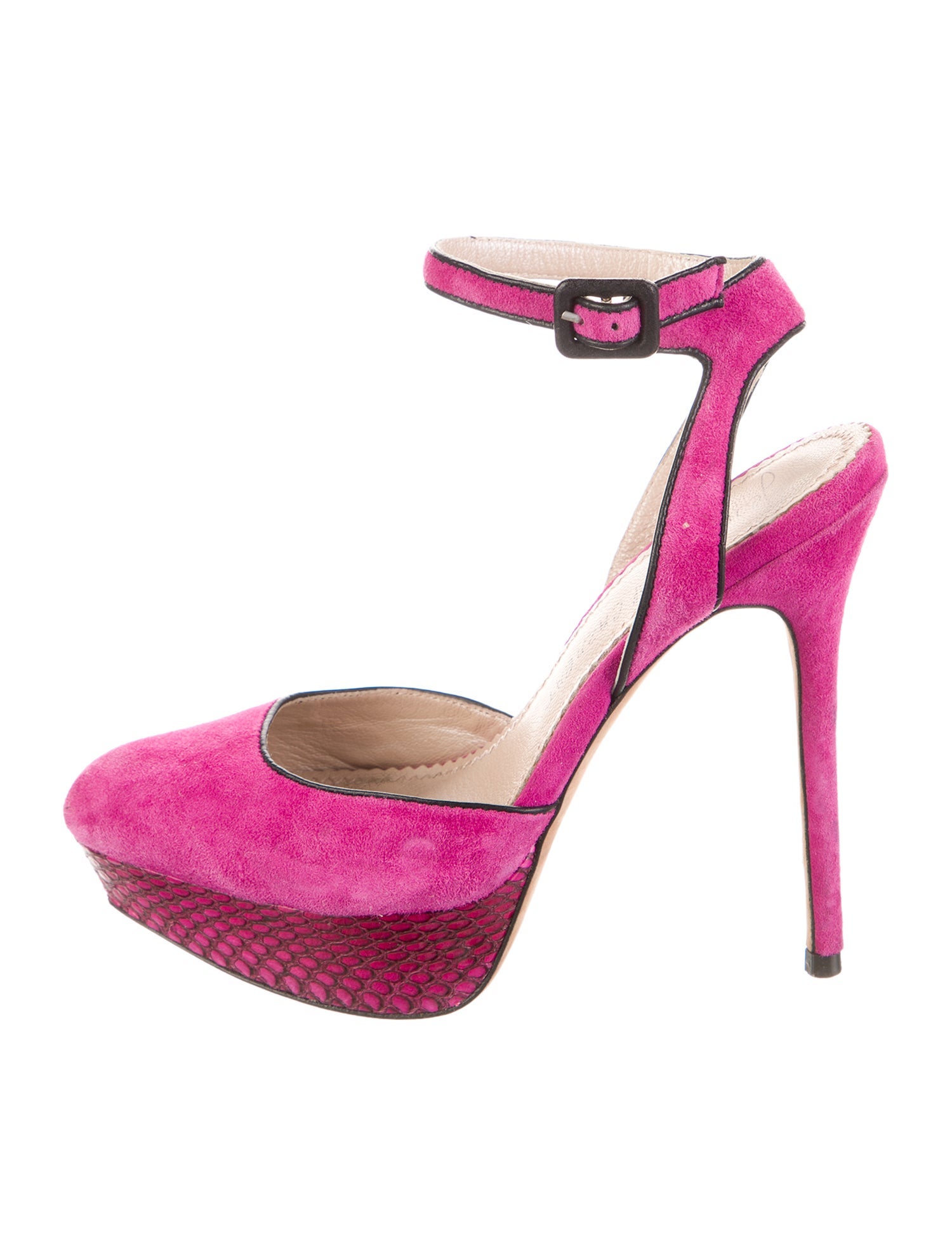 Jean-Michel Cazabat Suede Slingback Pumps