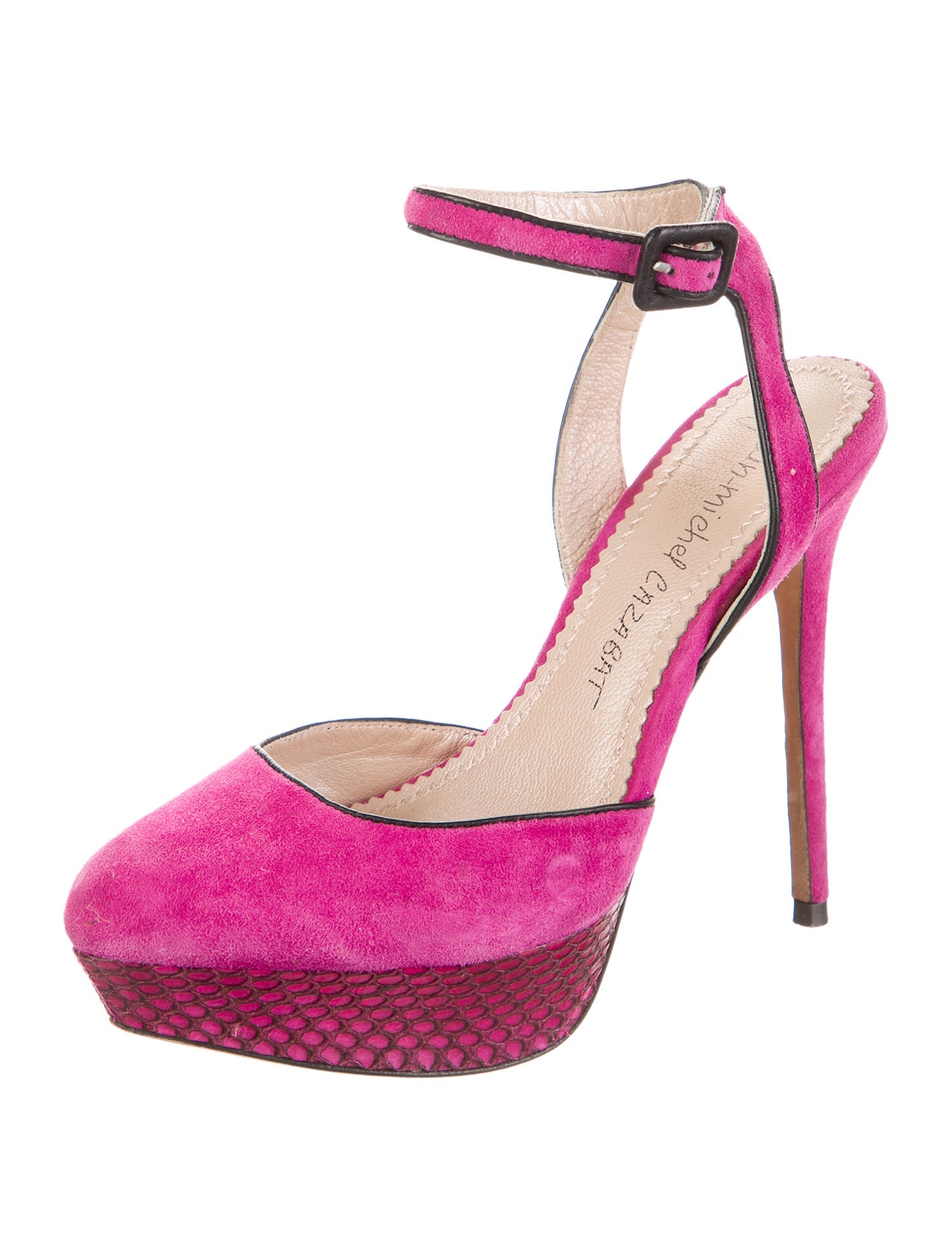 Jean-Michel Cazabat Suede Slingback Pumps