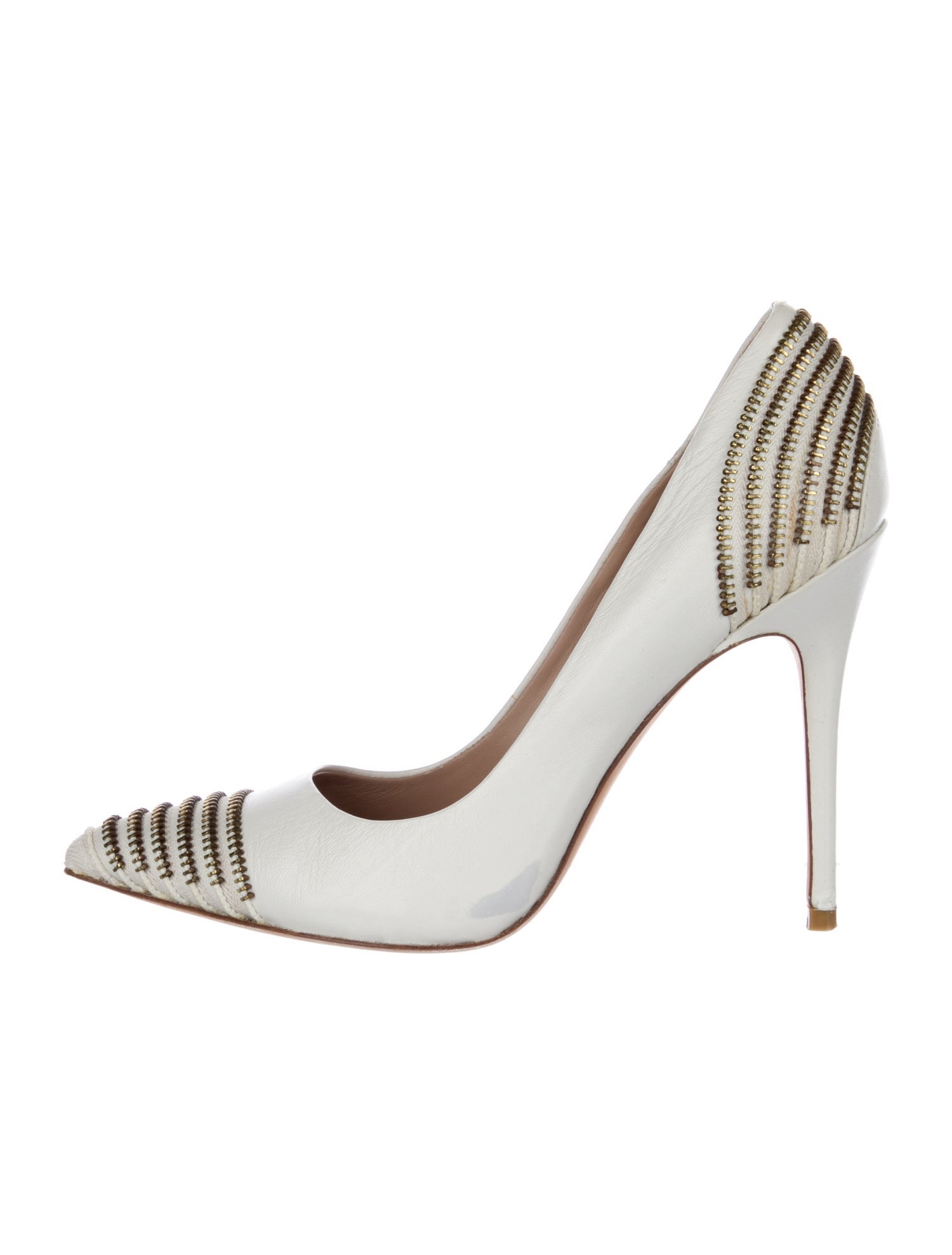 Jean-Michel Cazabat Leather Patterned Pumps