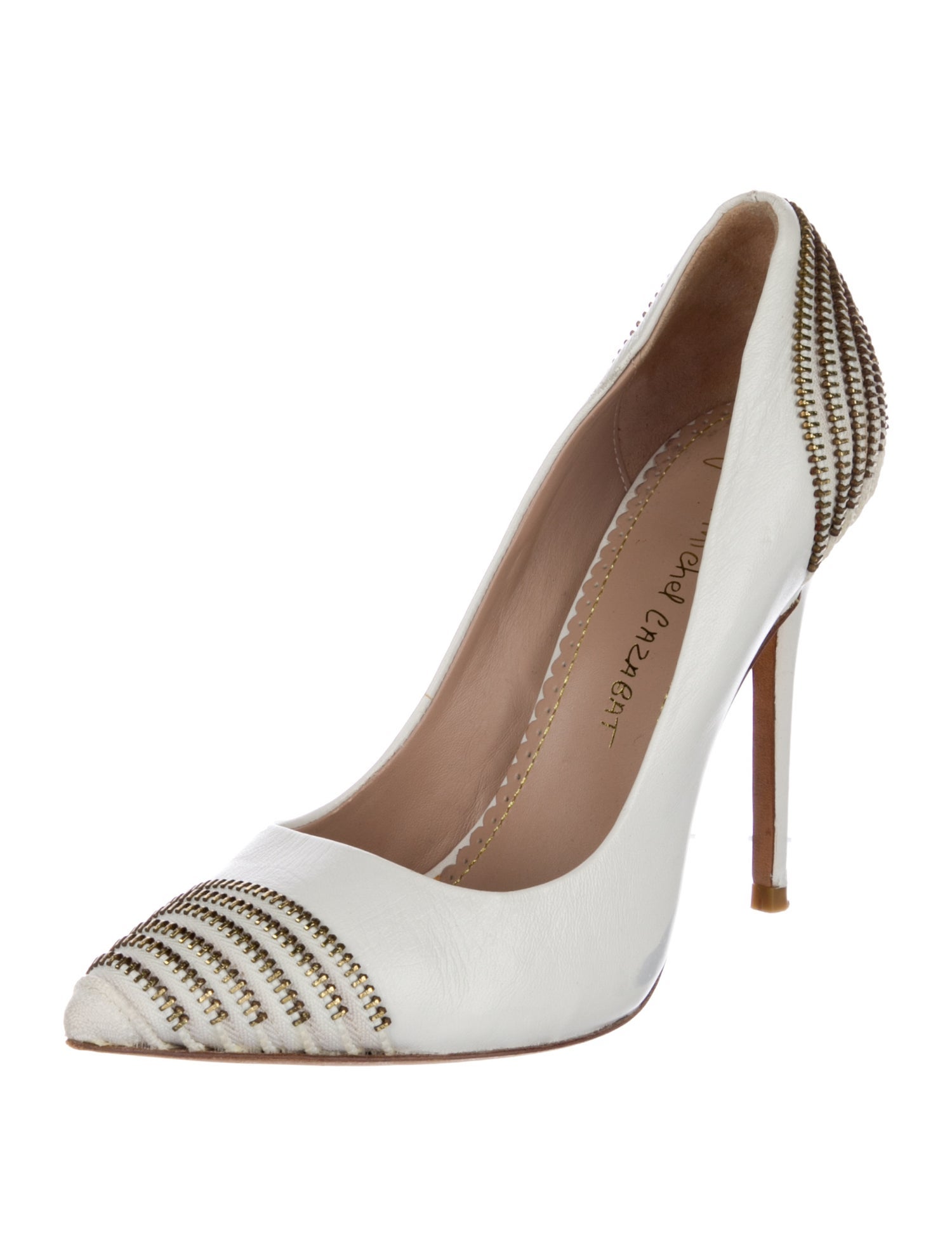 Jean-Michel Cazabat Leather Patterned Pumps