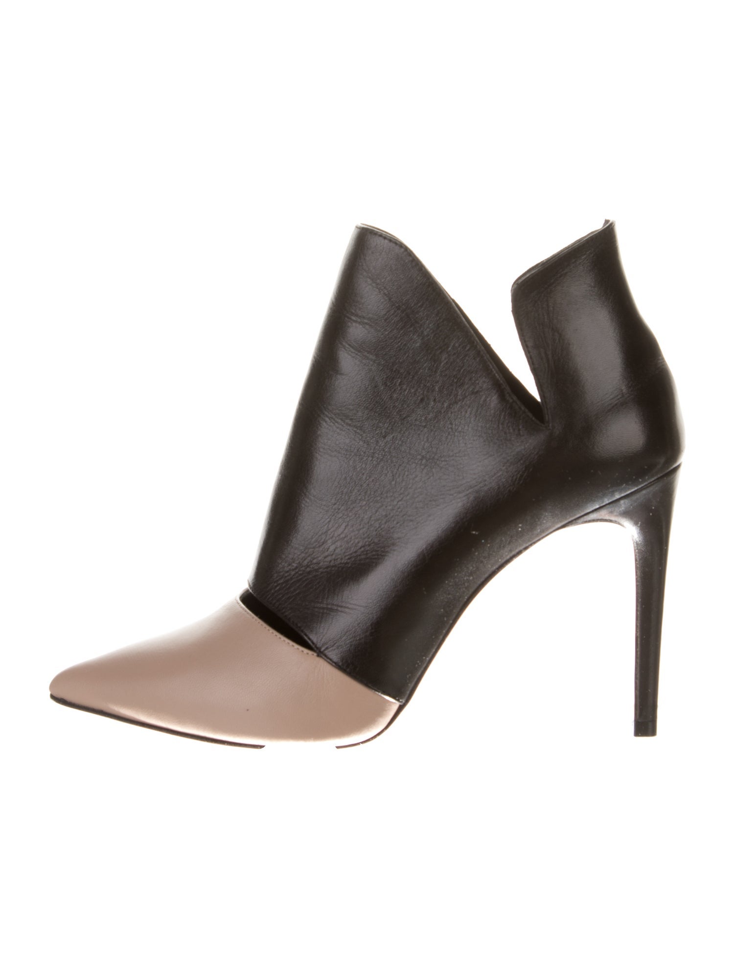 Jean-Michel Cazabat Leather Colorblock Pattern Boots