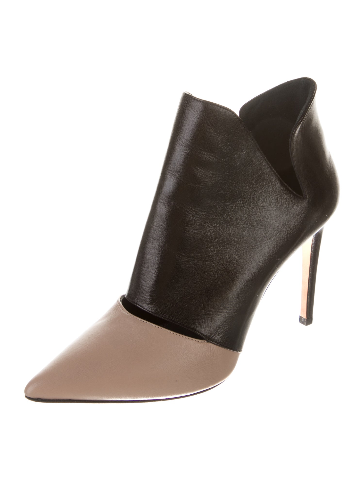 Jean-Michel Cazabat Leather Colorblock Pattern Boots