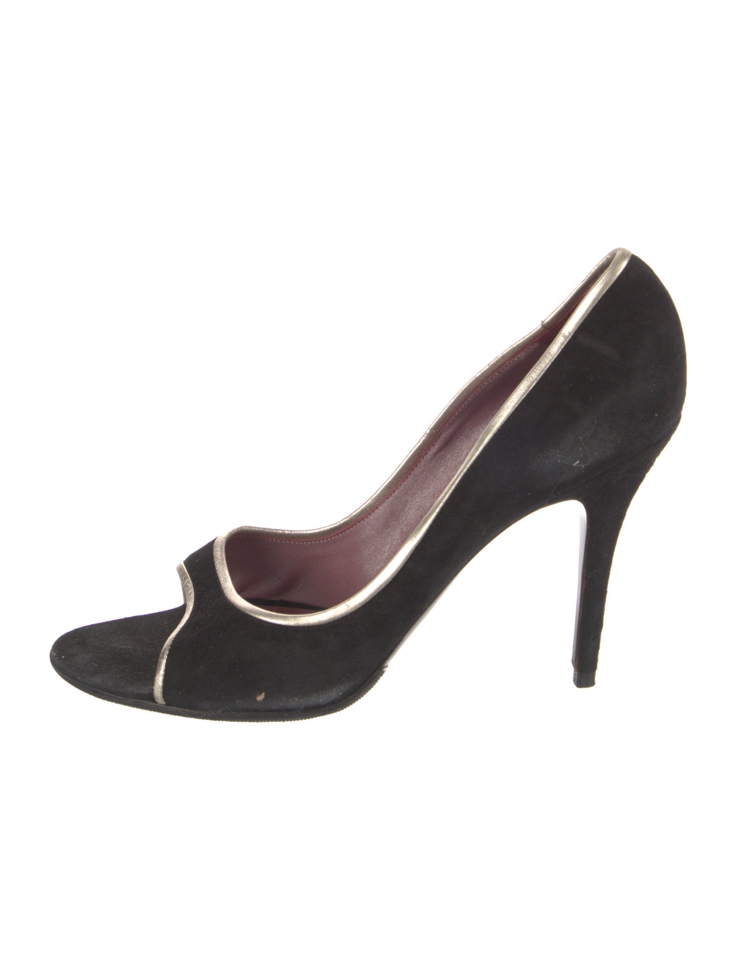 Jean-Michel Cazabat Suede Striped Slingback Sandals