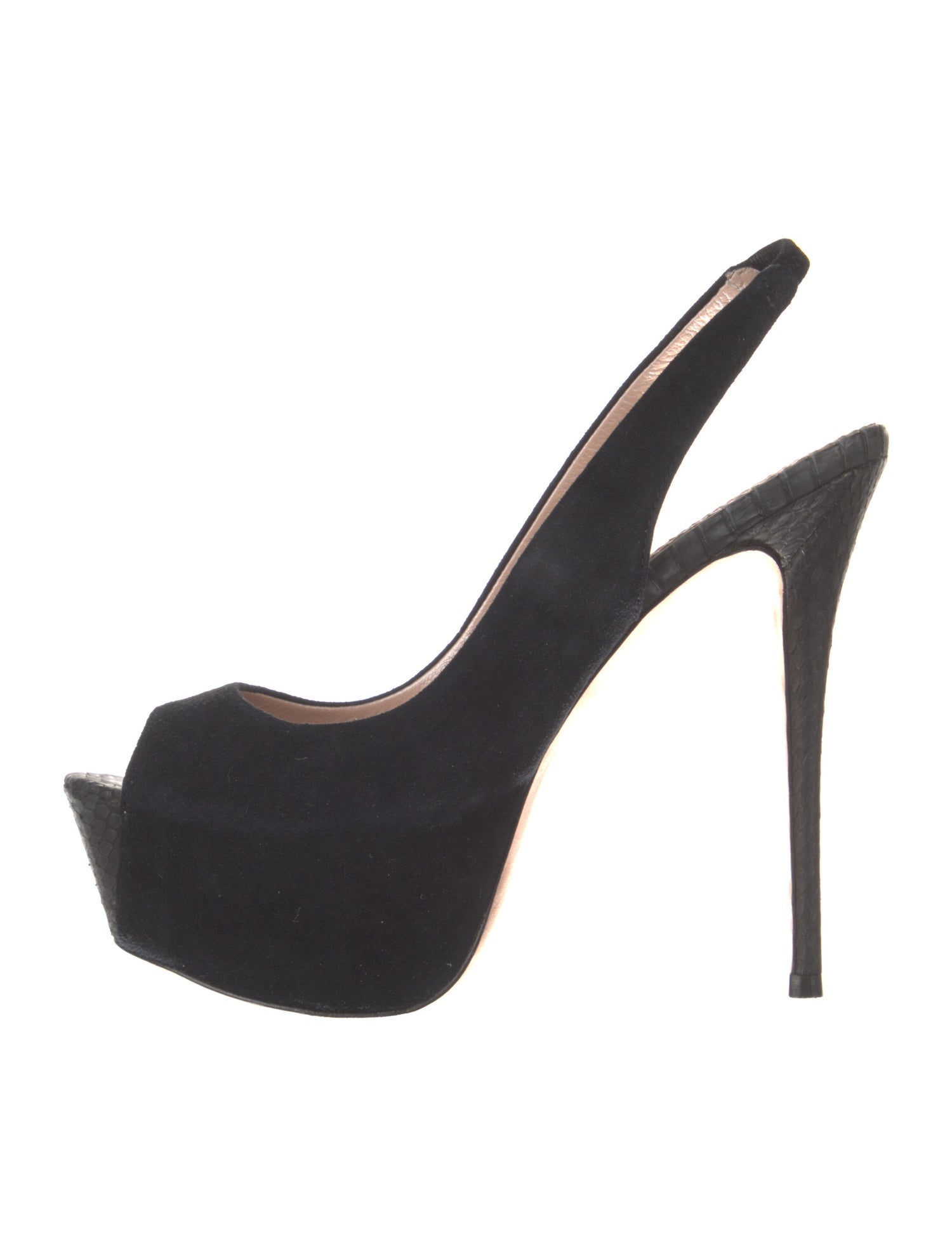 Jean-Michel Cazabat Suede Slingback Pumps