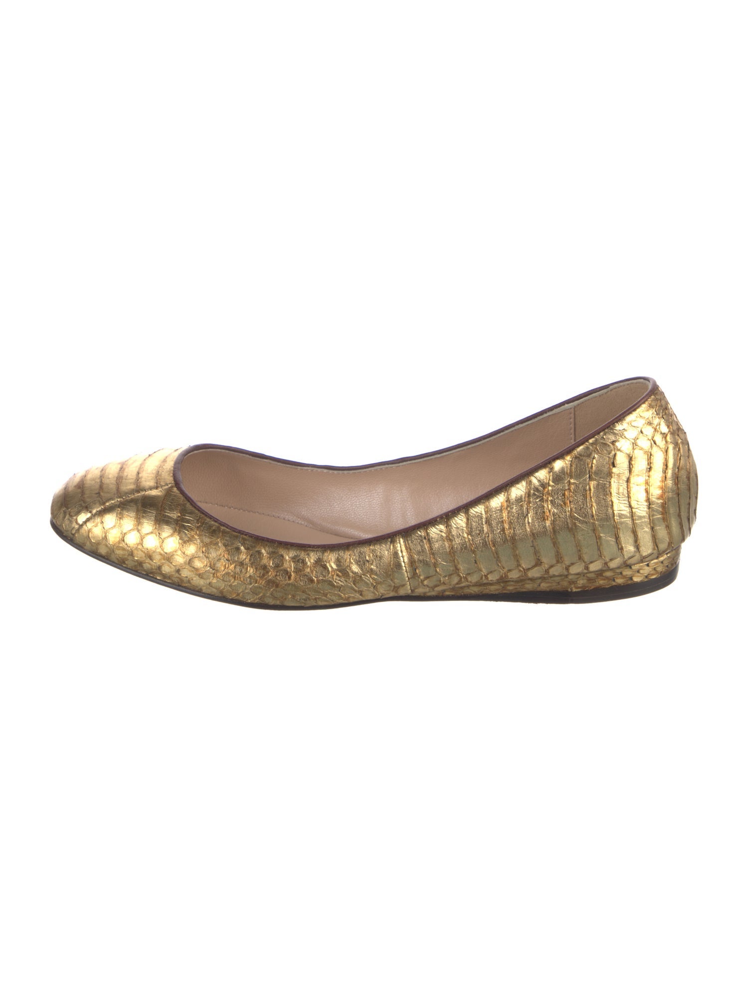 Jean-Michel Cazabat Snakeskin Ballet Flats