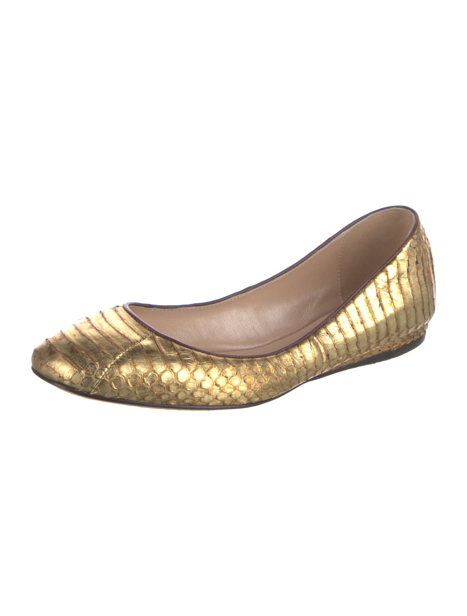 Jean-Michel Cazabat Snakeskin Ballet Flats