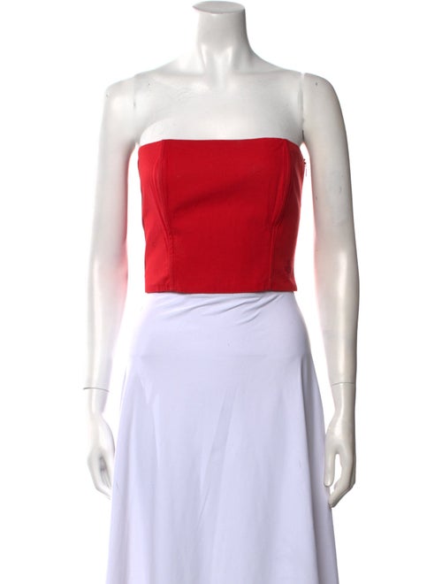 JC de Castelbajac Strapless Crop Top