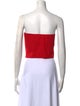 JC de Castelbajac Strapless Crop Top