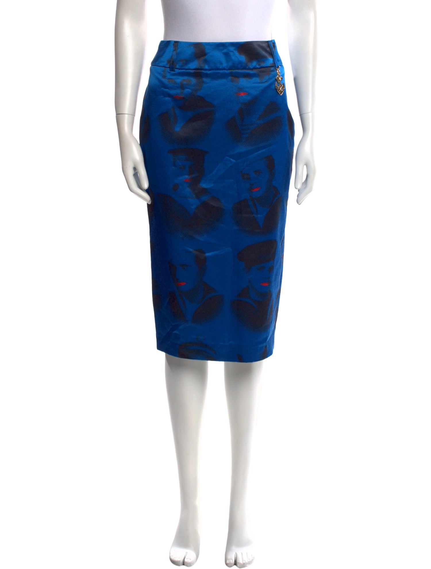 JC de Castelbajac Floral Print Knee-Length Skirt