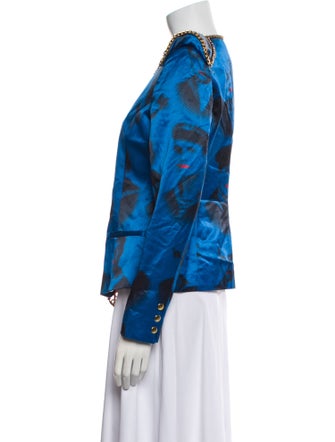 JC de Castelbajac Floral Print Evening Jacket