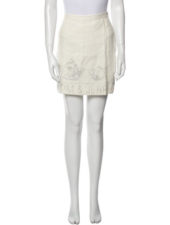 JC de Castelbajac Printed Mini Skirt