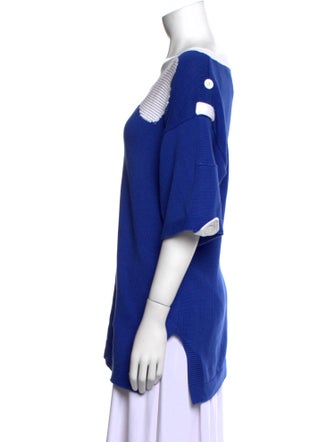 JC de Castelbajac Printed V-Neck Sweater