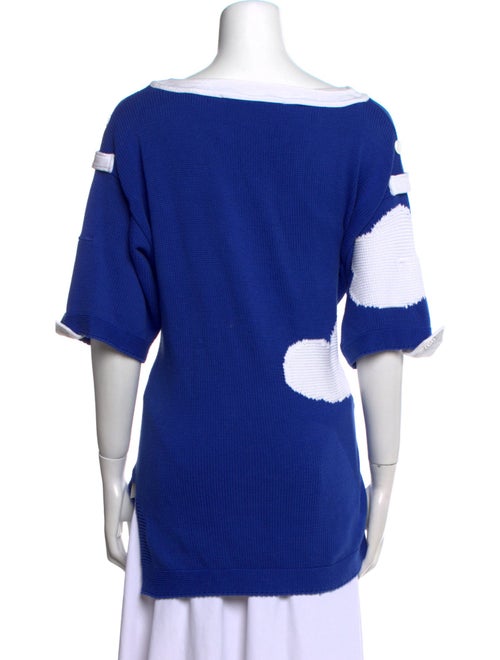 JC de Castelbajac Printed V-Neck Sweater