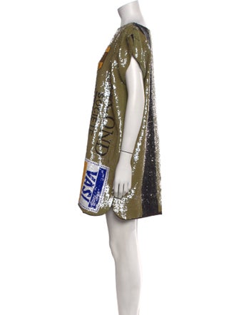 JC de Castelbajac Silk Mini Dress