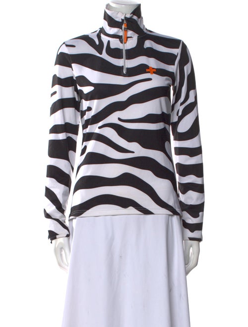 JC de Castelbajac Animal Print Turtleneck Sweatshirt