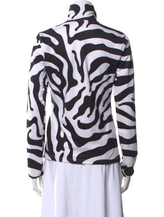 JC de Castelbajac Animal Print Turtleneck Sweatshirt