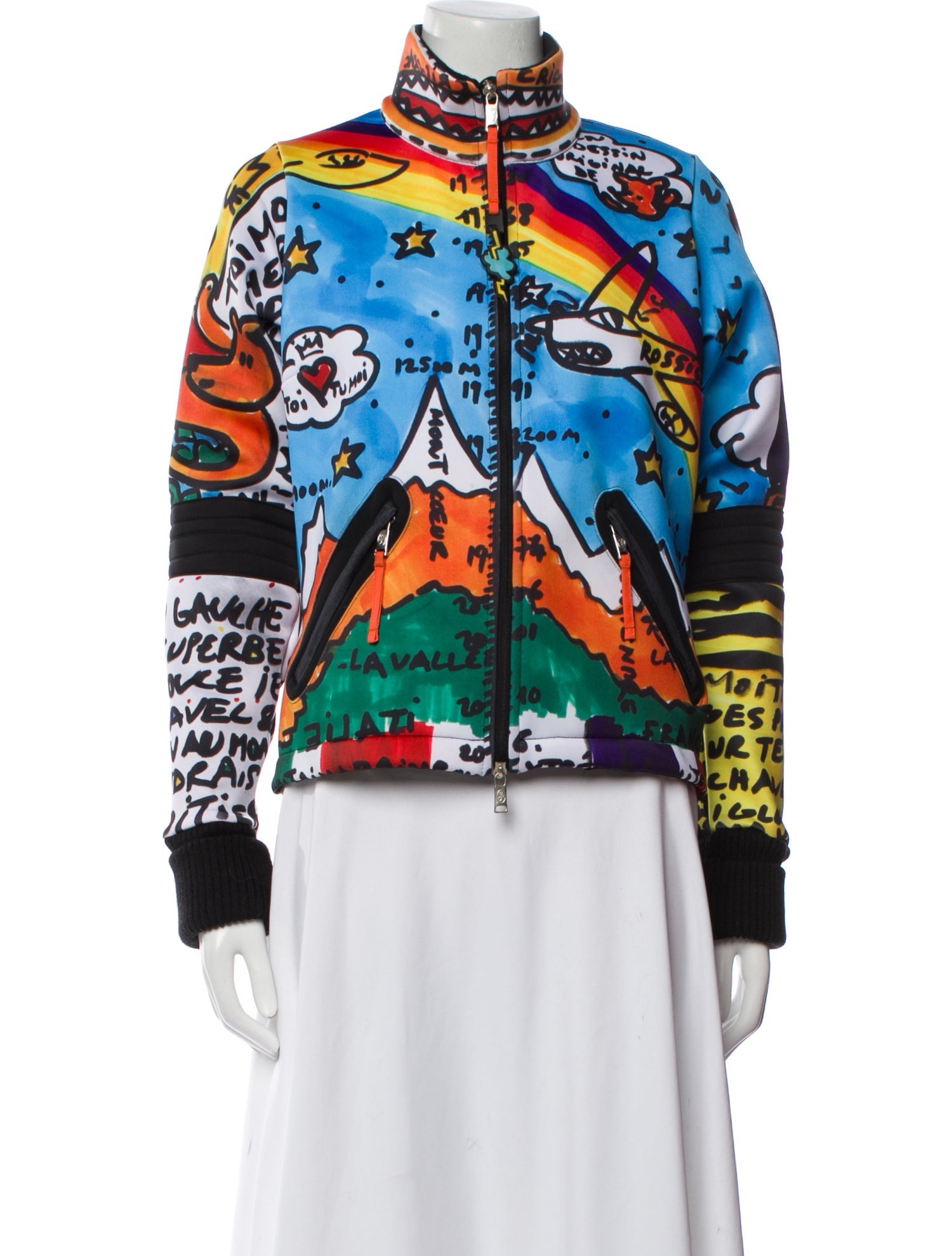 JC de Castelbajac Printed Bomber Jacket