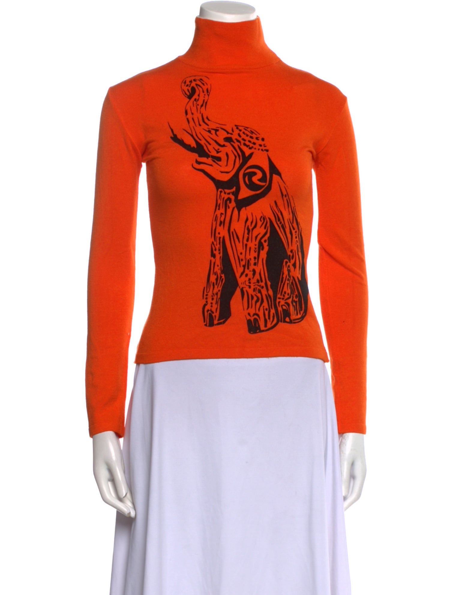 JC de CASTELBAJAC Paris x Rossignol Graphic Print Turtleneck Sweatshirt