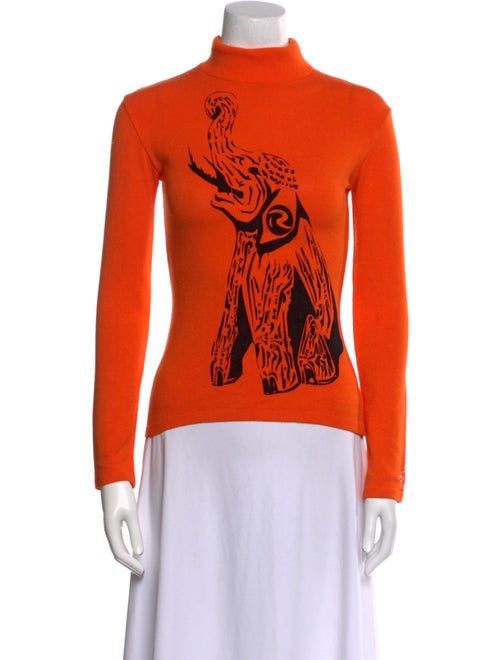 JC de CASTELBAJAC Paris x Rossignol Graphic Print Turtleneck Sweatshirt