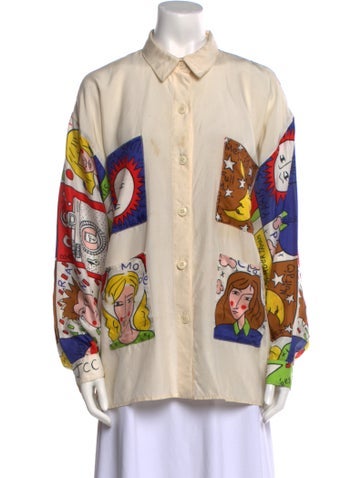 Jean Charles de Castelbajac Tops Vintage 1990 Button-Up Top L