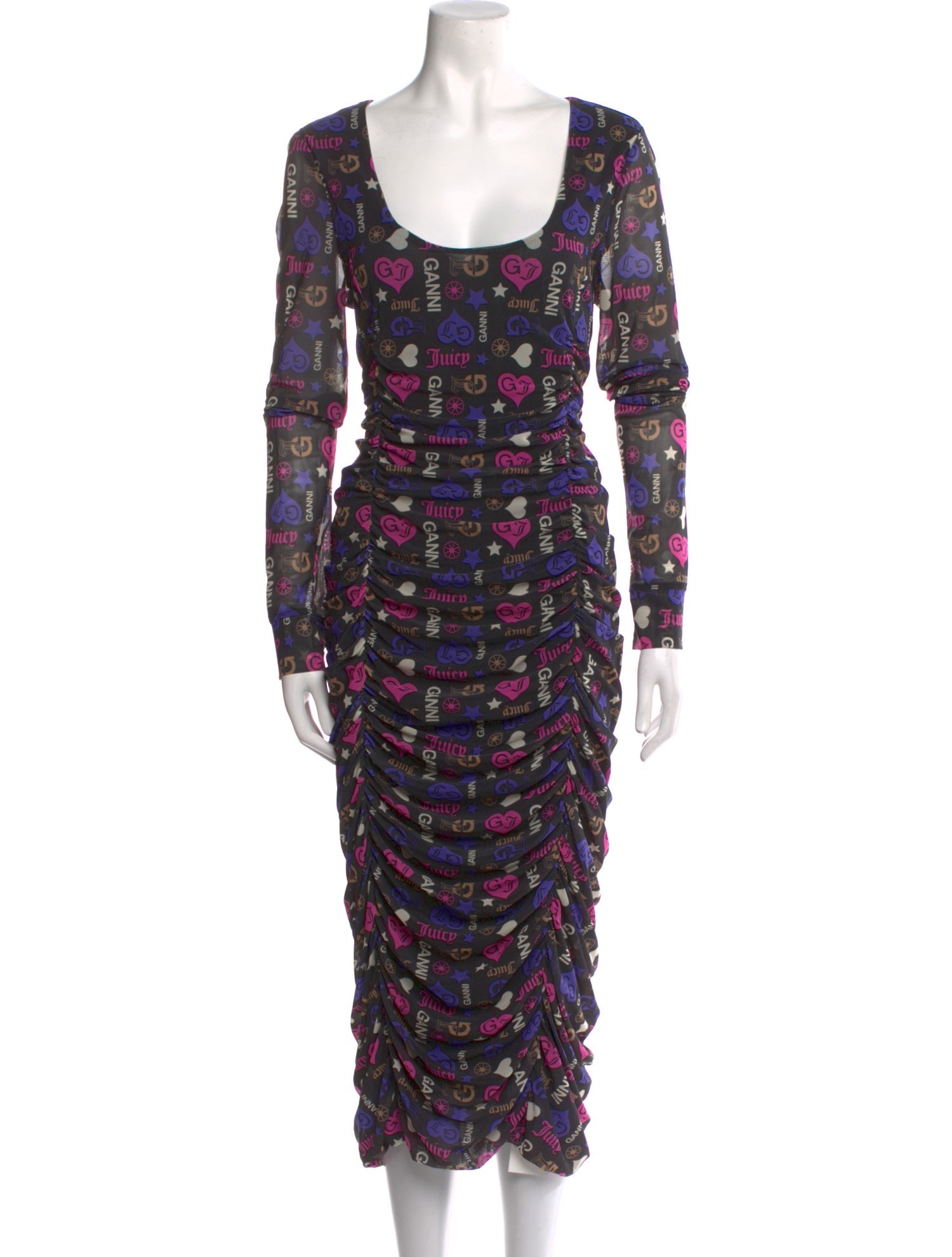 Juicy Couture x GANNI Printed Long Dress