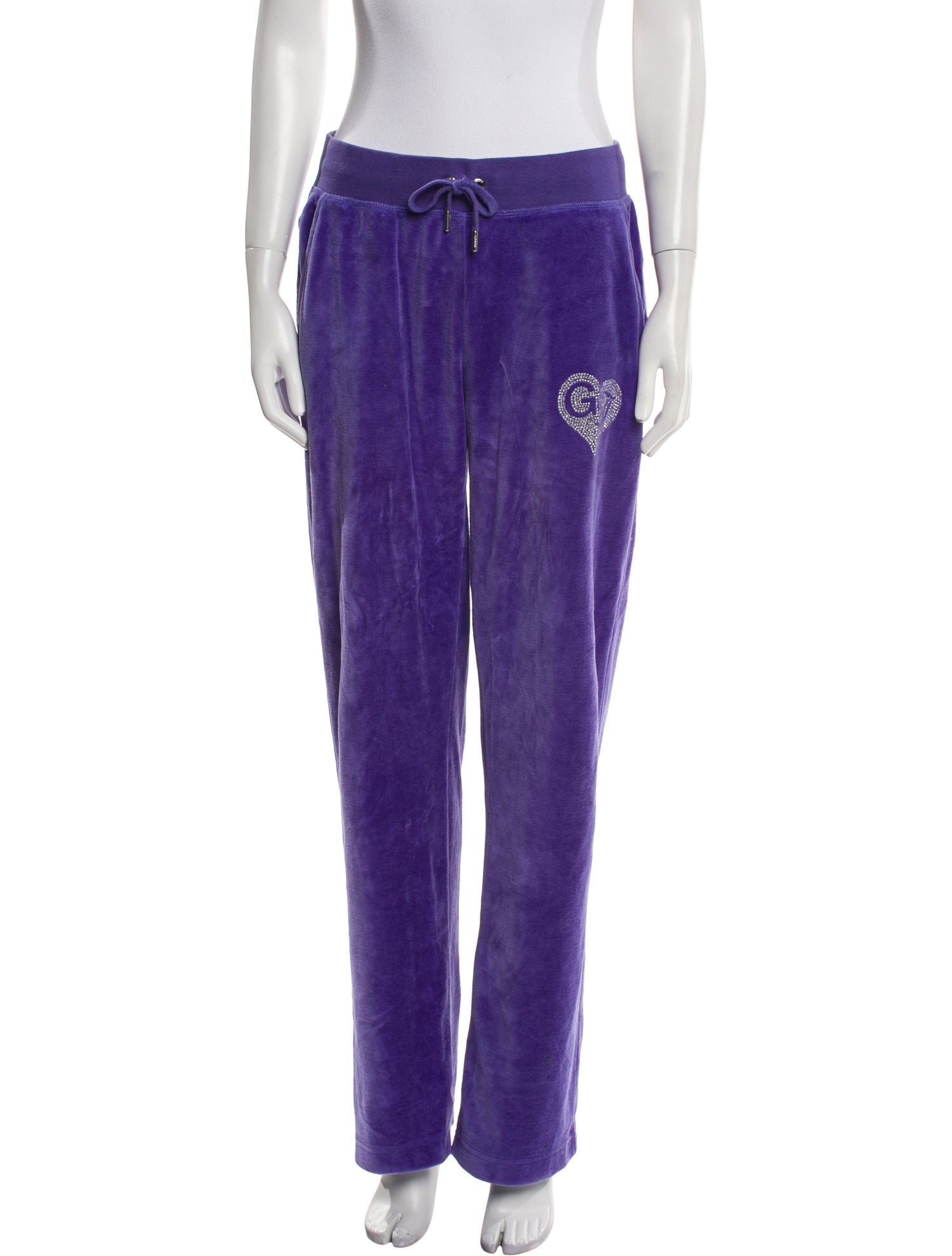 Juicy Couture x GANNI Graphic Print Crystal Embellishments Sweatpants