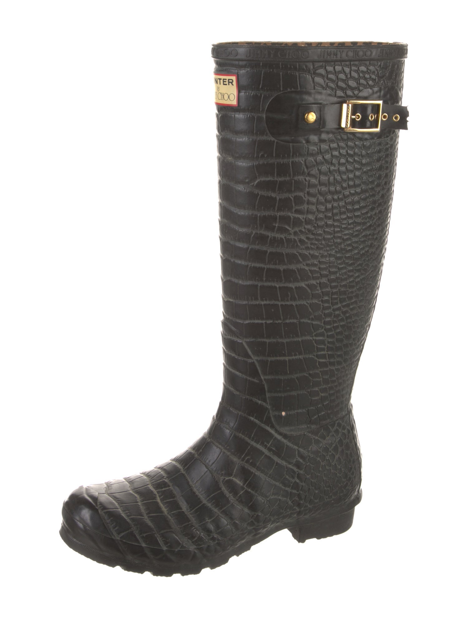 Jimmy Choo x Hunter Rubber Printed Rain Boots