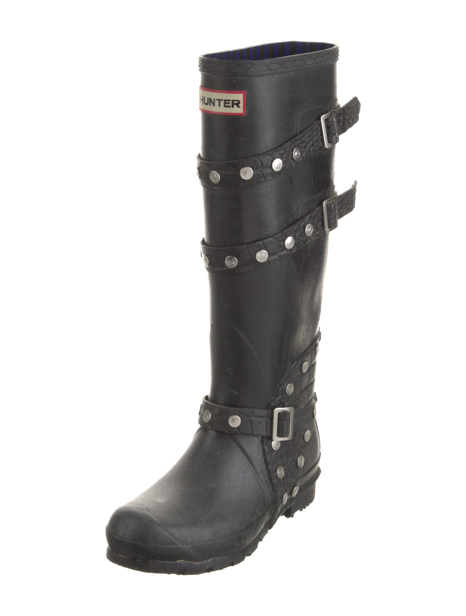 Jimmy Choo x Hunter Rubber Studded Accents Rain Boots