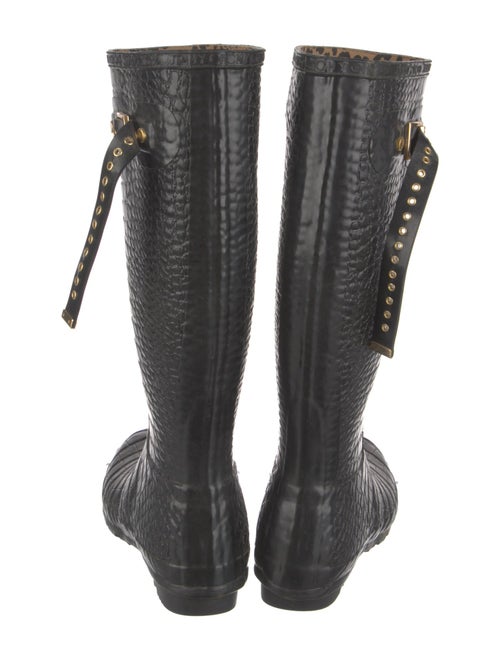Jimmy Choo x Hunter Rubber Animal Print Rain Boots