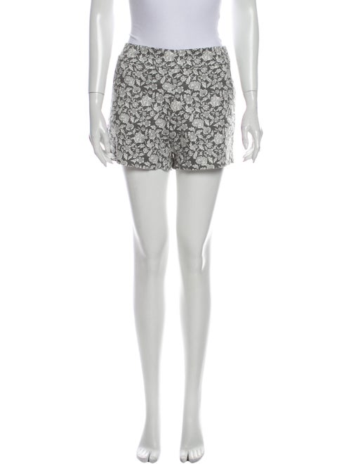 J.Crew Floral Print Mini Shorts Grey