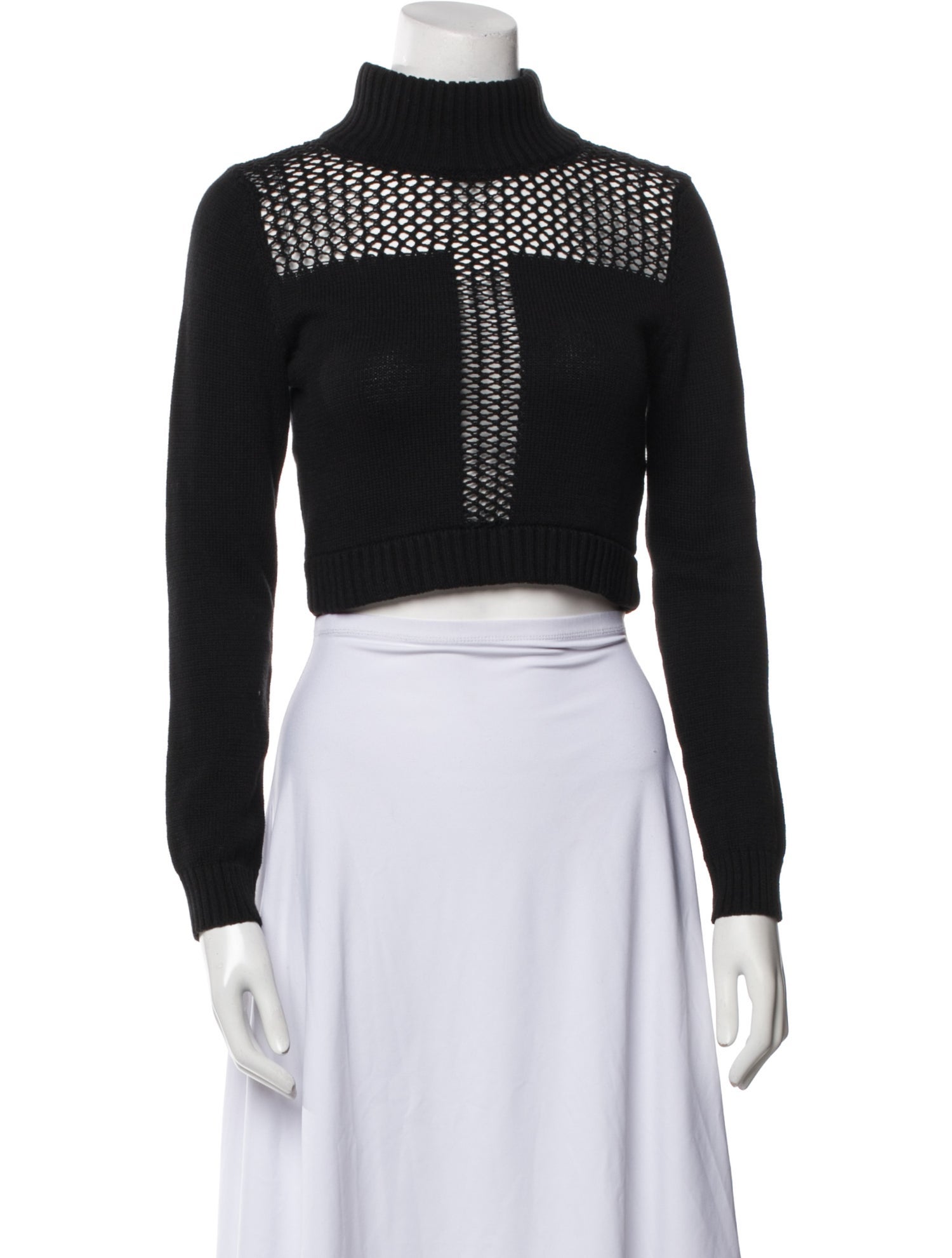 Jonny Cota Studio Mock Neck Long Sleeve Crop Top